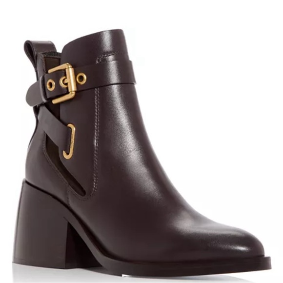 See By Chloe Shoes - See by Chloé Women's Averi Block Heel Booties- Worn Twice